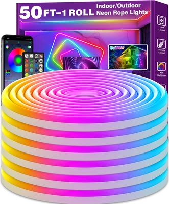NEW 50FT Led Neon Rope Lights Waterproof