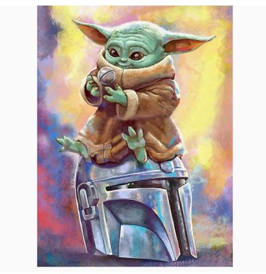 SEALED Baby Yoda Diamond Art Kit