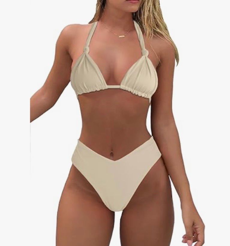 NEW Womens Halter Bikini Swimsuit S