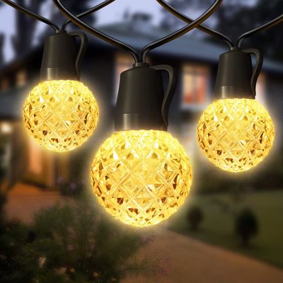 NEW 100ft Outdoor LED Globe String Lights