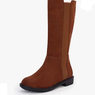 NEW Girls Knee High Chelsea Boots Size 1 &amp; 2