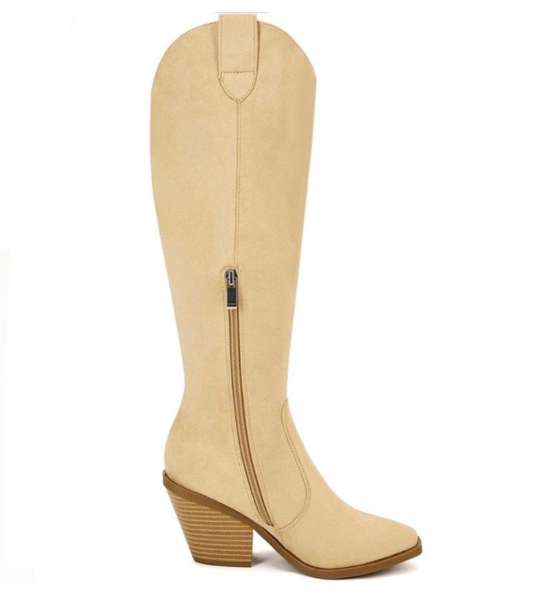 NEW Womens “Chunky” Knee High Suede Boots 8