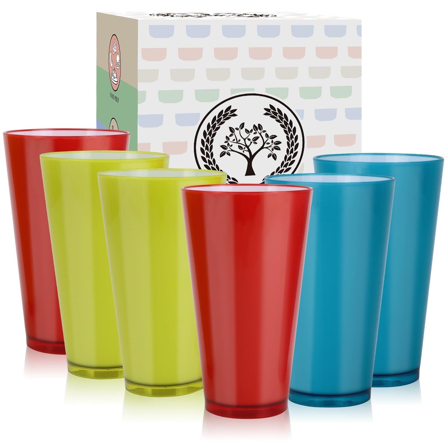 NEW 6pk Drinking Glasses Set