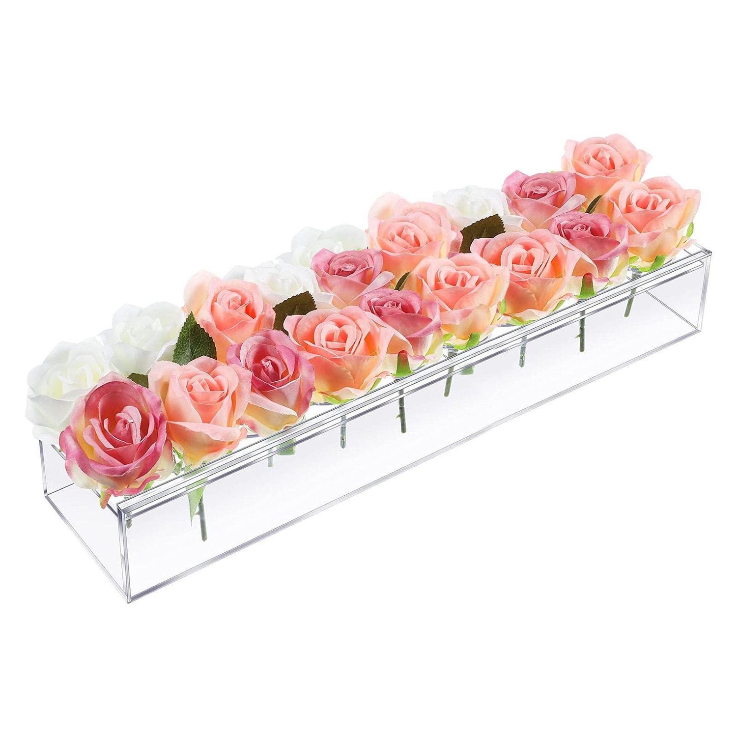 NEW Acrylic Rectangular Flower Vase