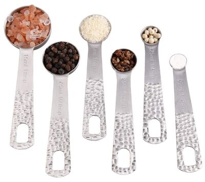 NEW 6pc Stainless Measuring Spoon Set