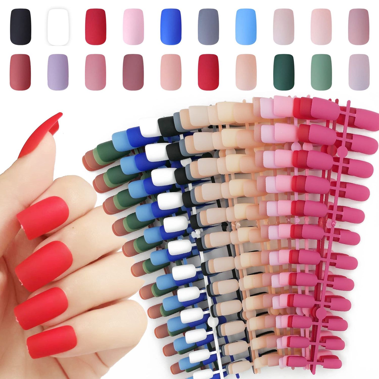 NEW 240pc Matte Press on Acrylic Nails