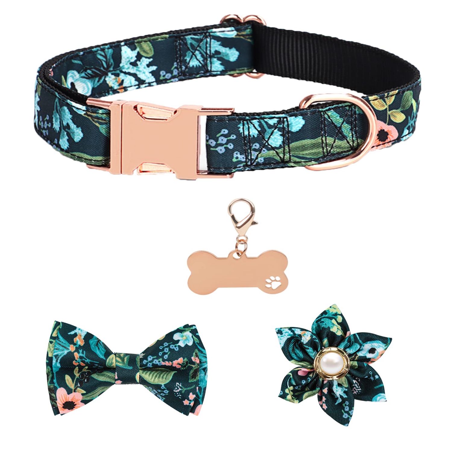 NEW Dog Collar with Bow - Medium