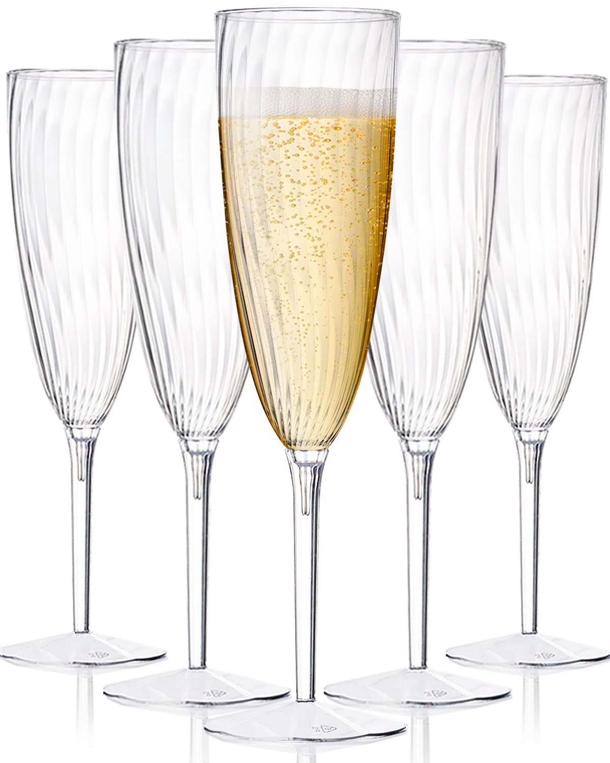 NEW 16 Pack Champagne Glasses Hard Plastic