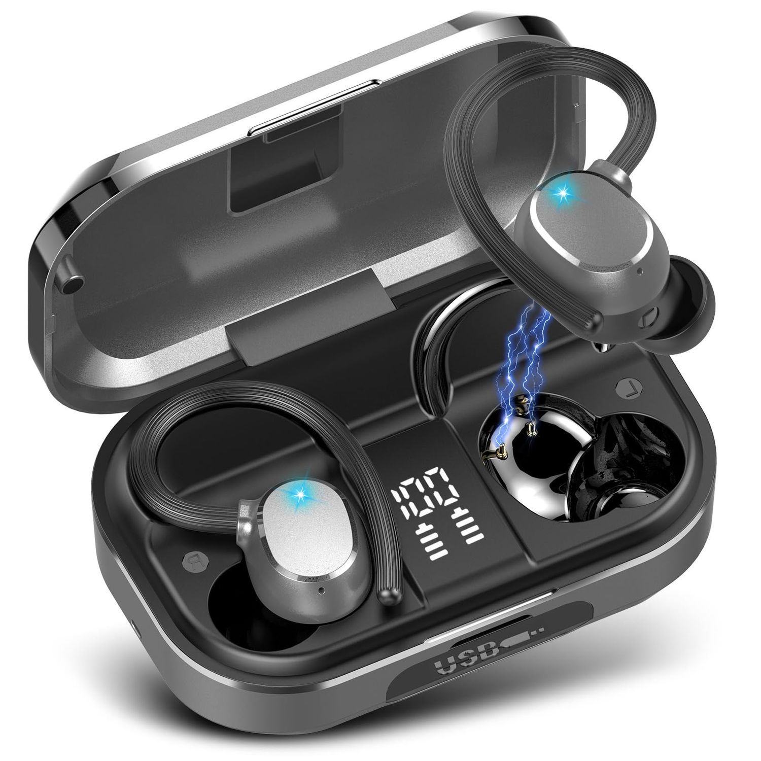NEW Wireless Bluetooth Earhook Earbuds