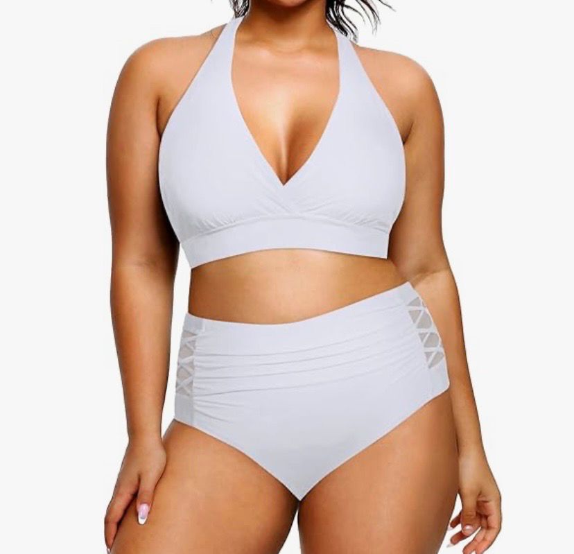 NEW Womens Plus Size Two Piece Swimsuit Bikini 22W