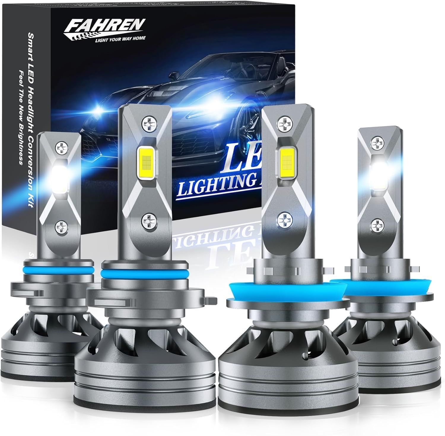 NEW 4 Pack H11/H9/H8 LED Headlights