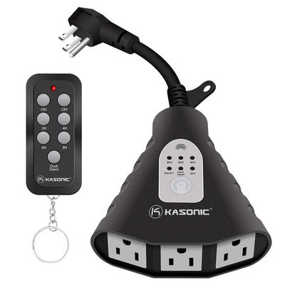 NEW Outdoor Timer Outlet Switch with Remote