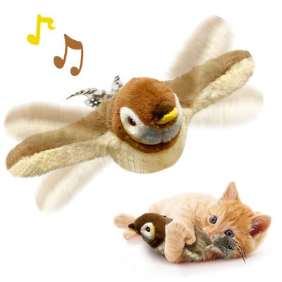 NEW Flapping Wings Interactive Bird Cat Toy