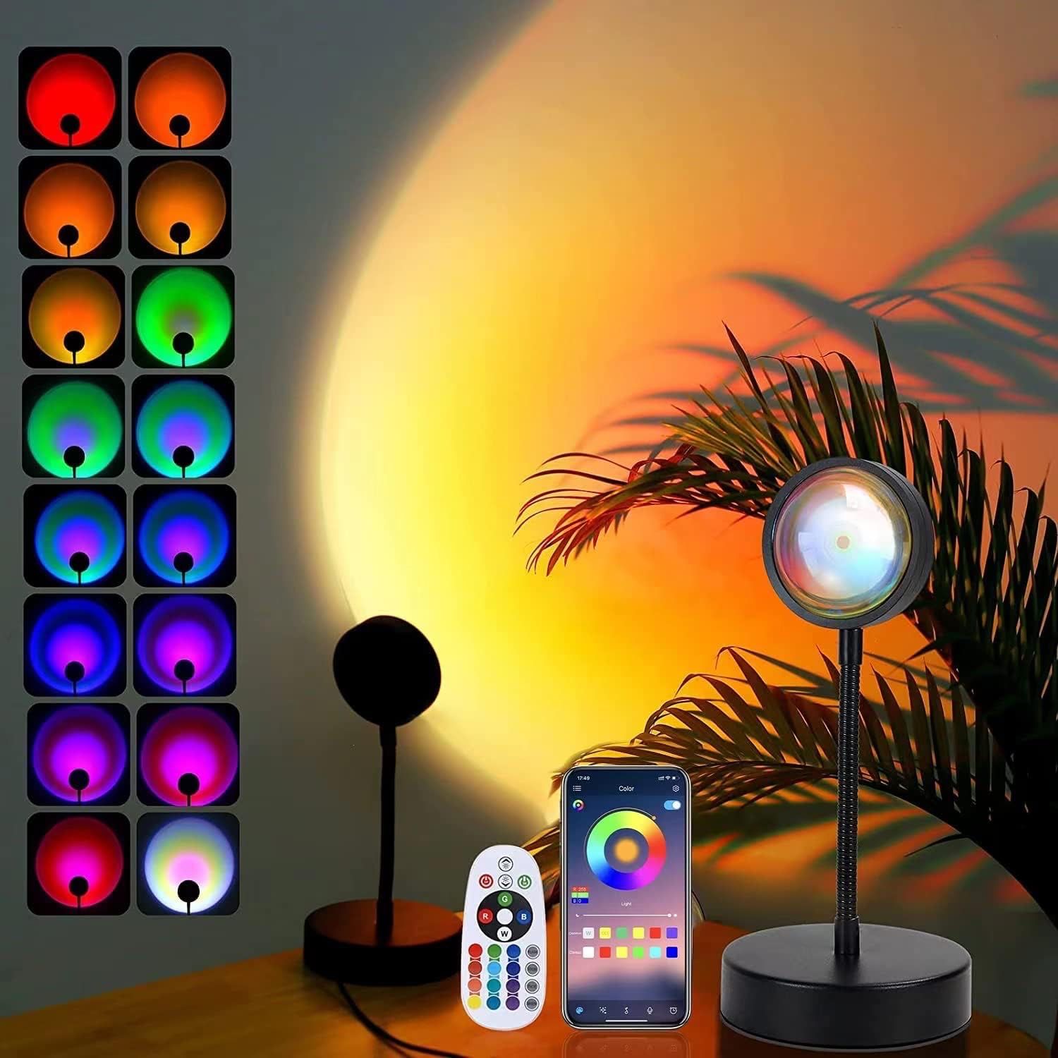 NEW Desk Sunset Lamp Light with Remote
