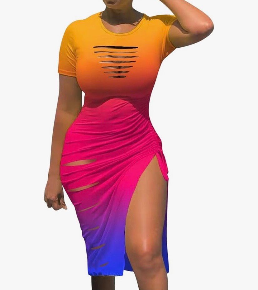 NEW Womens Cutout Cocktail Dress L