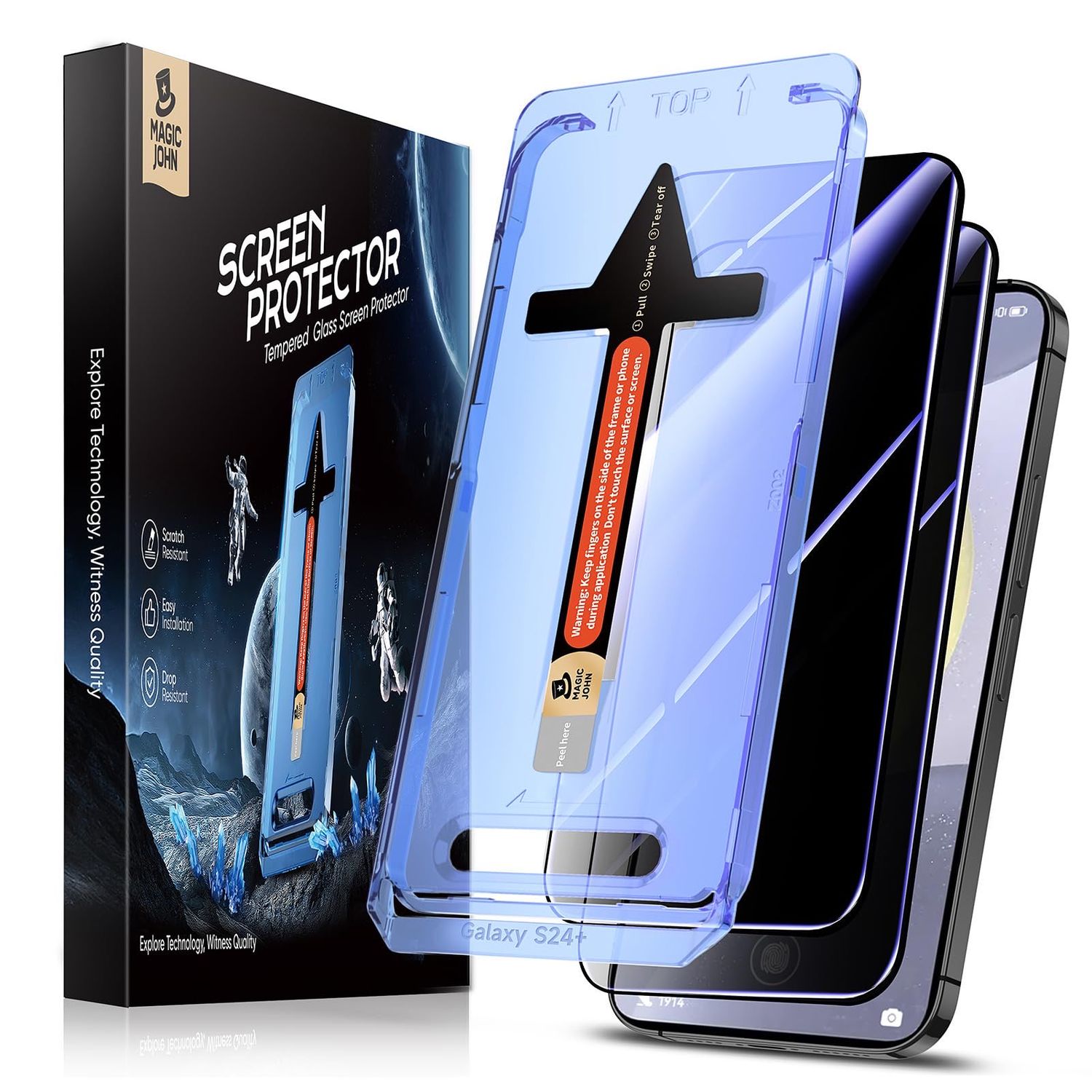 NEW 2 Samsung Galaxy S24+ &amp; S25+ Privacy Screen Protectors