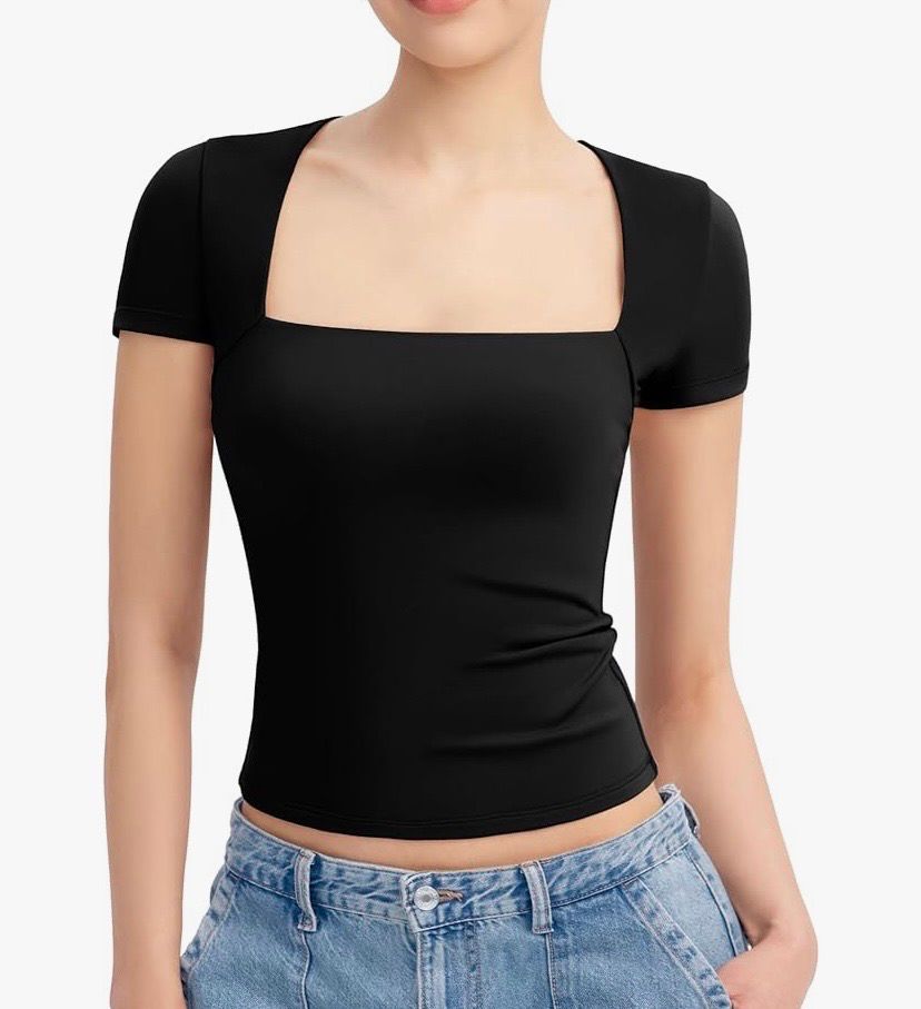 NEW Womems Square Neck Top XL