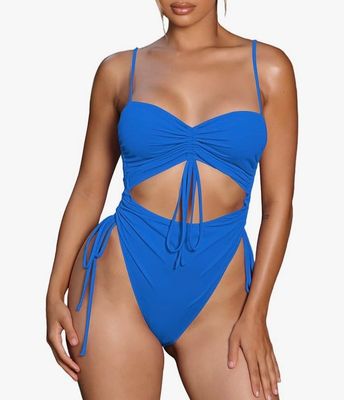 NEW Womens One Piece Cutout Swimsuit M