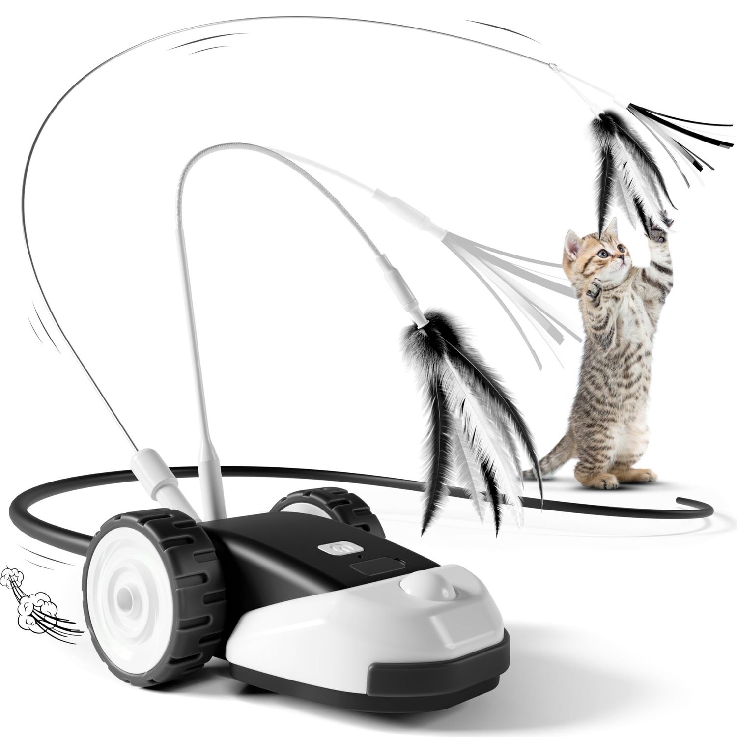 NEW 3 in 1 Interactive Moving Cat Toy