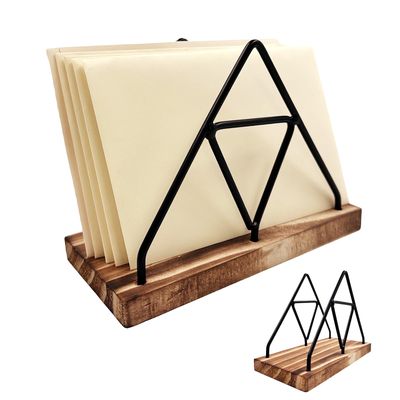 NEW Wooden Desktop Envelope / Letter Organizer