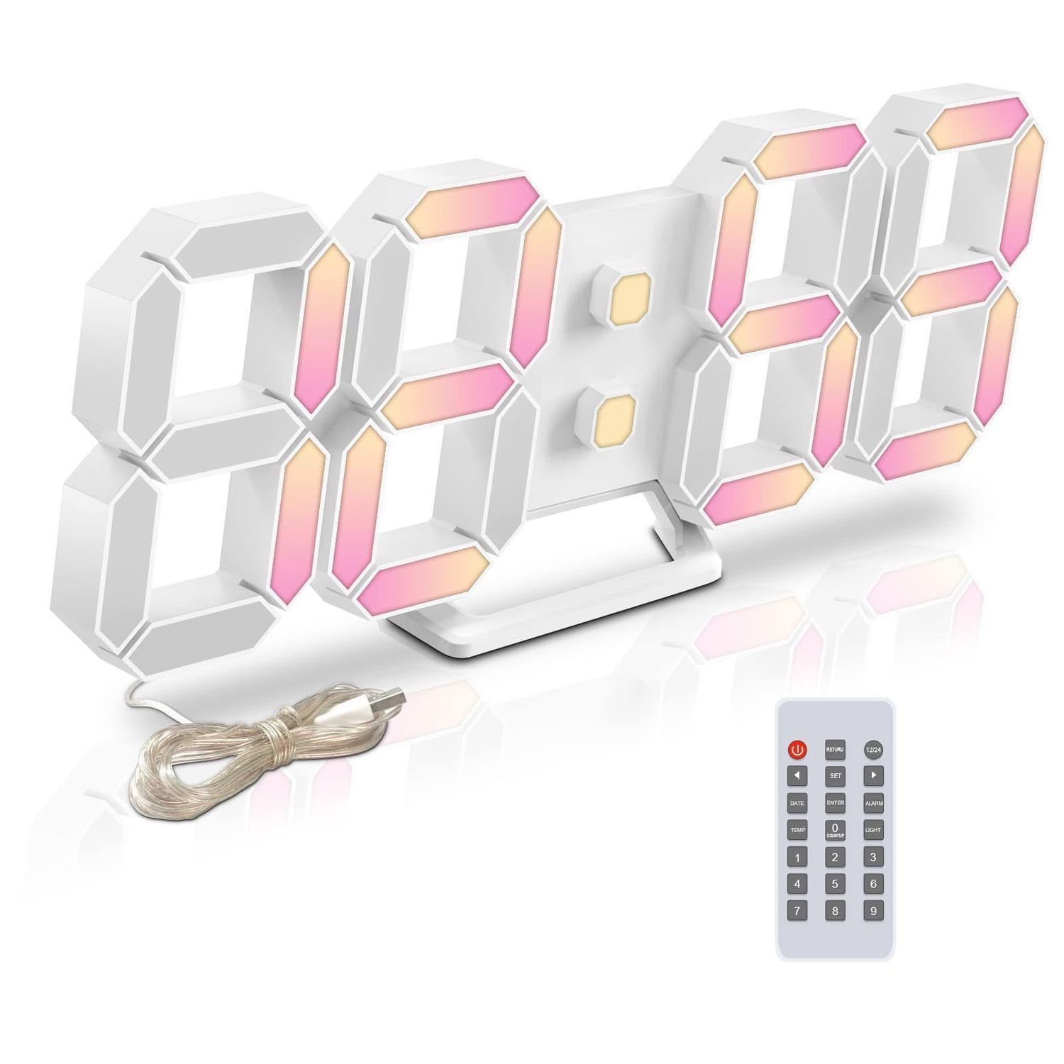 NEW 3D LED Digital Alarm Clock