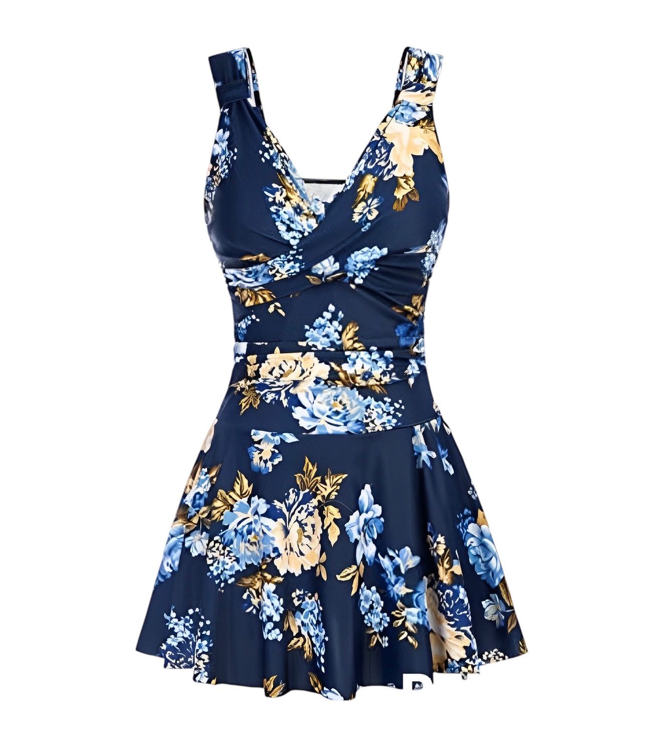 NEW Womens Floral Swimsuit Swim Dress Tankini L