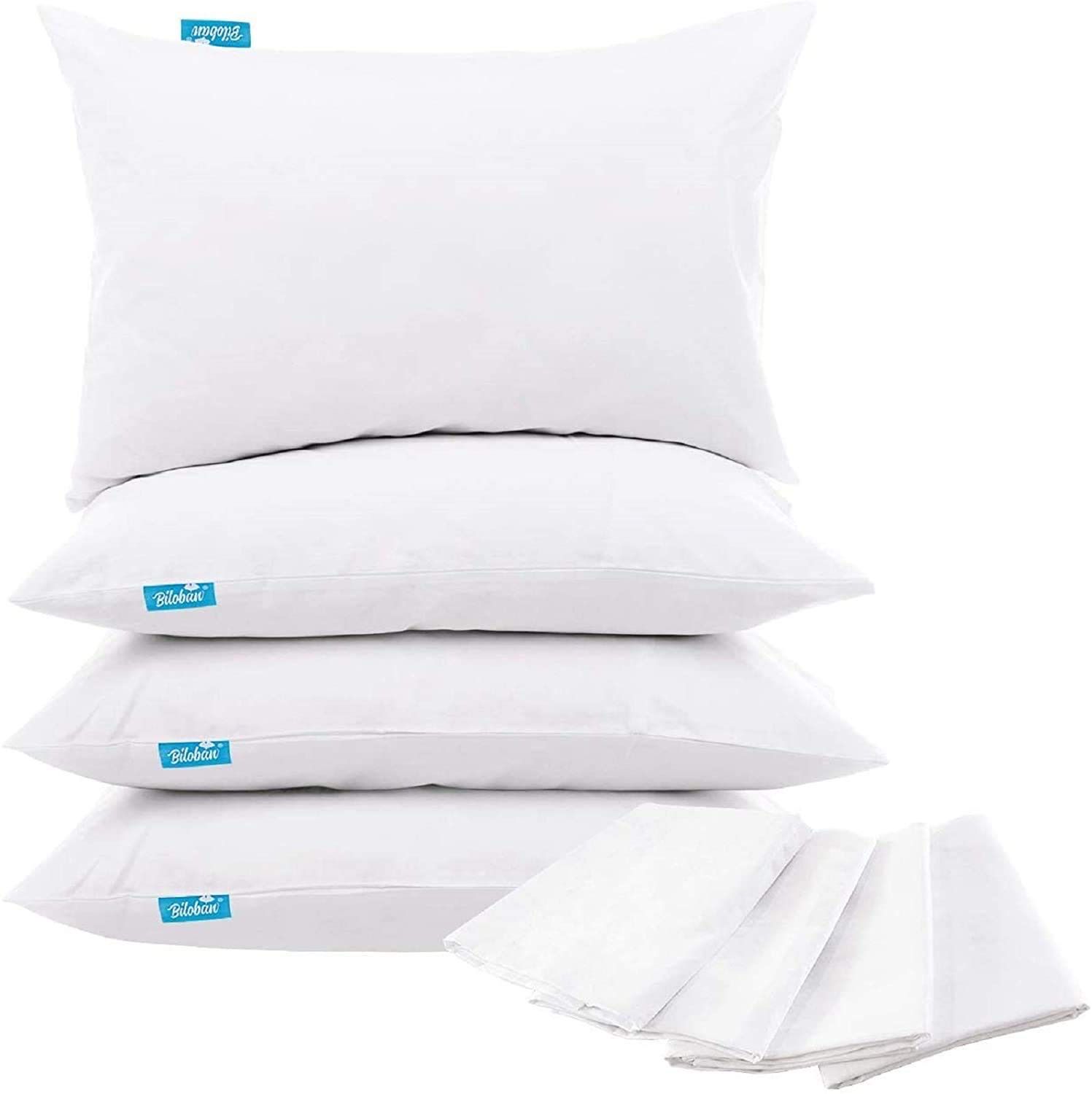 NEW 4 Pack Waterproof Pillow Protectors