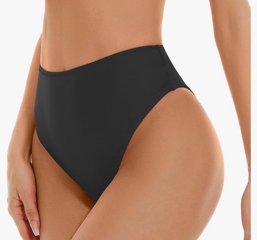 NEW Womens High Waisted Bikini Bottoms Large
