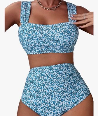 NEW Womens Paisley Bikini Swimsuit Set L