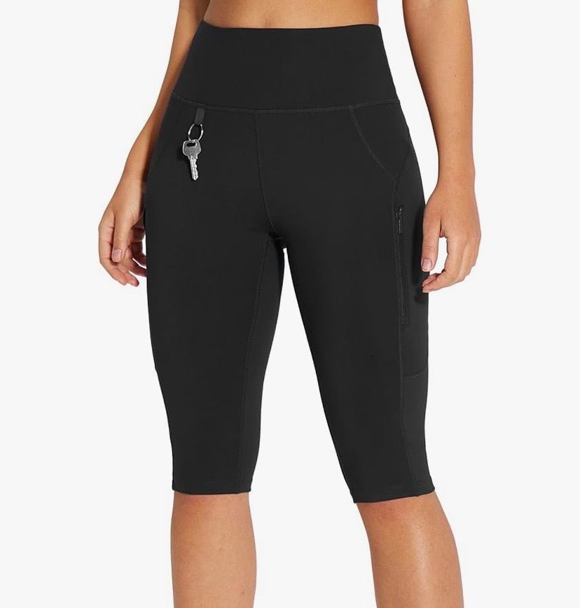 NEW Womens Baleaf Athletic Capris Biker Shorts Leggings M