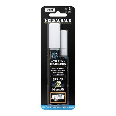 NEW 2 Pack White Chalk Markers