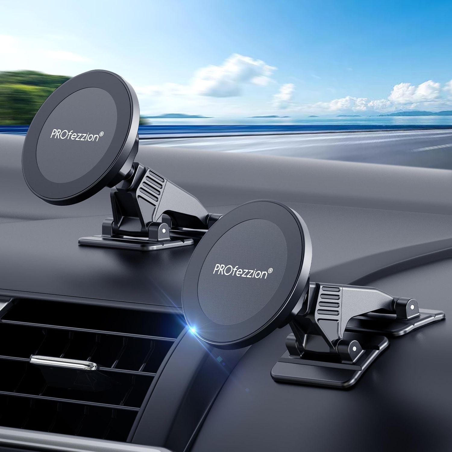 NEW 2 Pack Magnetic Vehicle Phone Holders