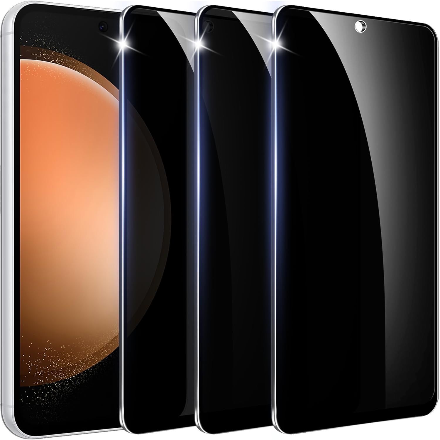 NEW 3pk Samsung Galaxy S23 FE Privacy Screen Protectors