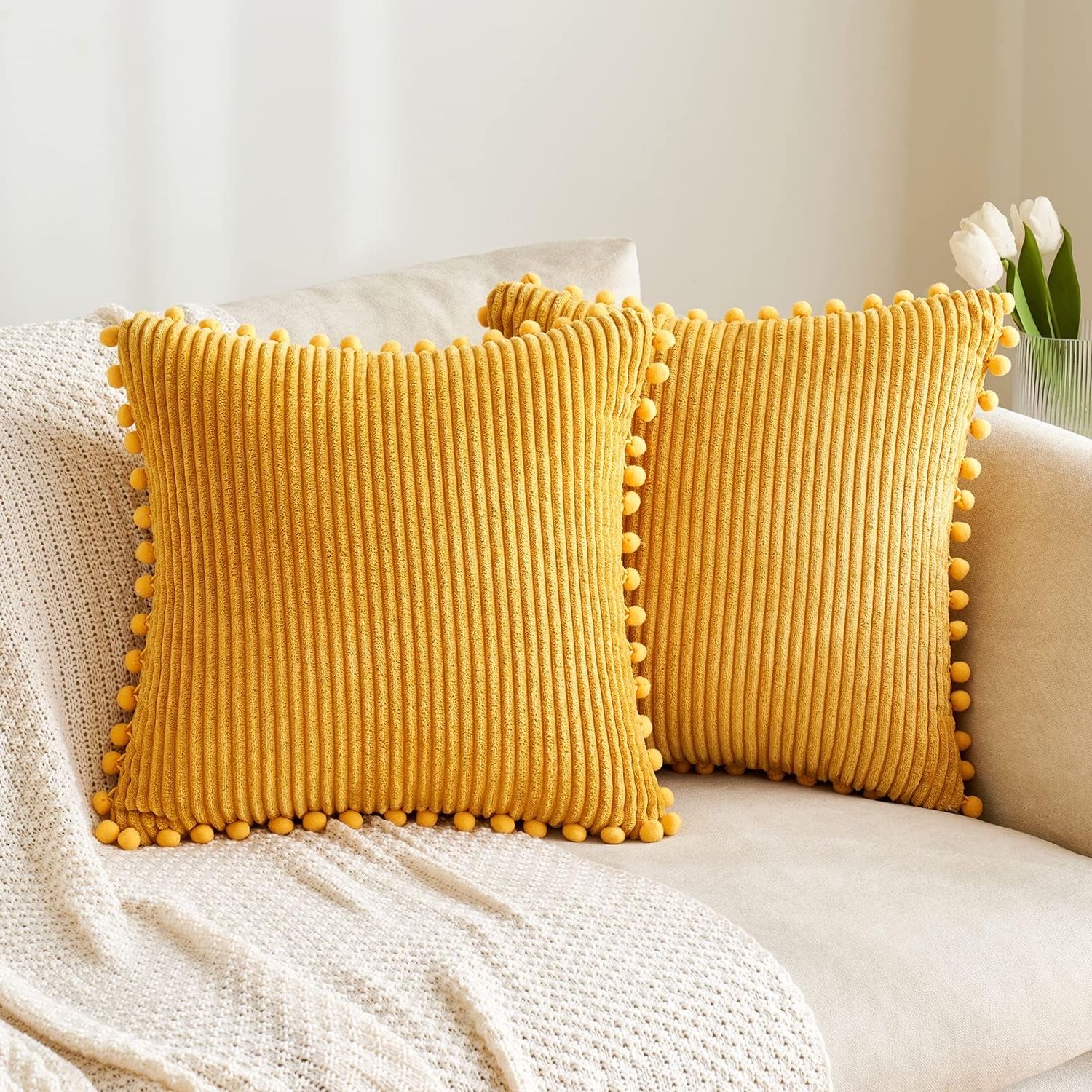 NEW 2 Decorative Boho Throw Pillow Covers