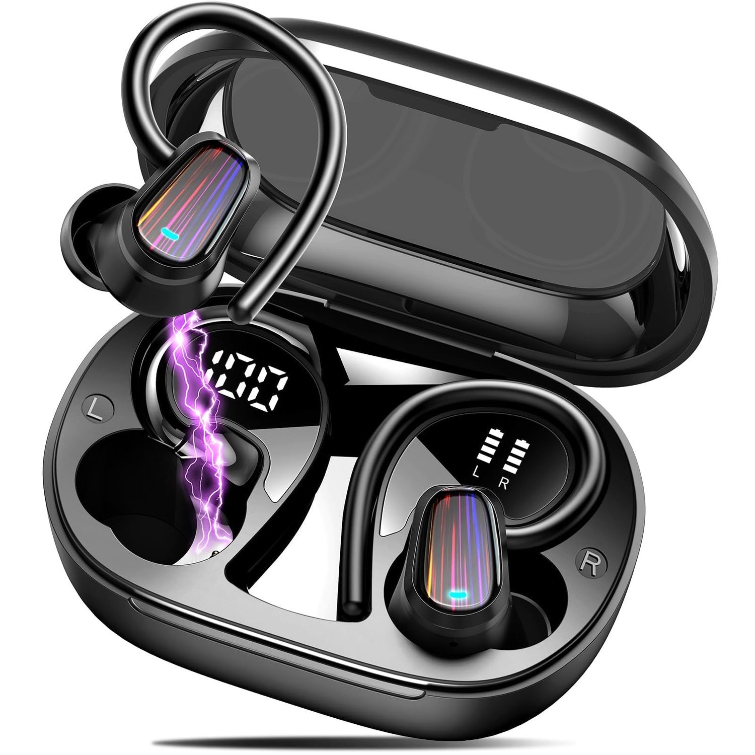 NEW Wireless Bluetooth Earhook Earbuds