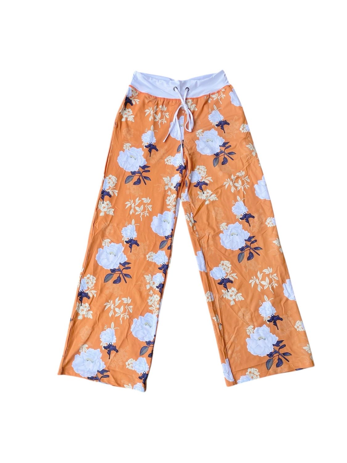 NEW Womens Drawstring Floral Pyjama Pants M
