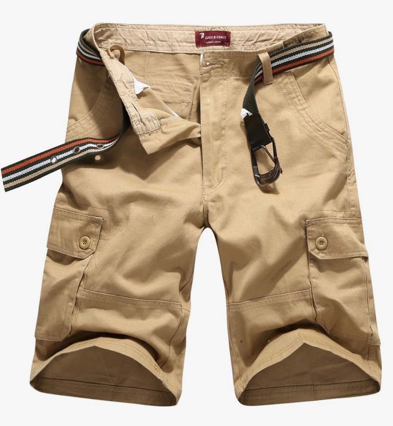NEW Mens Outdoor Twill Cargo Shorts 32