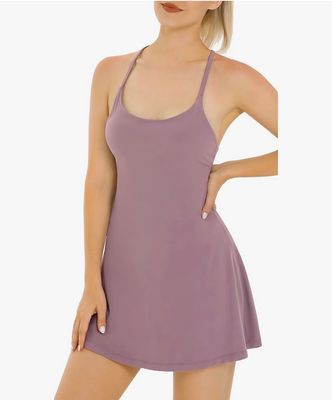 NEW Womens Athletic Tennis Dress with  Shorts XL