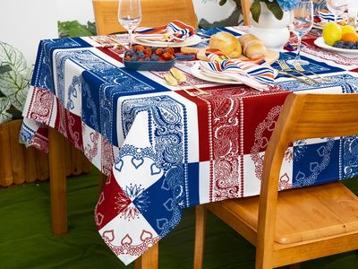 NEW Paisley Tablecloth 60x60