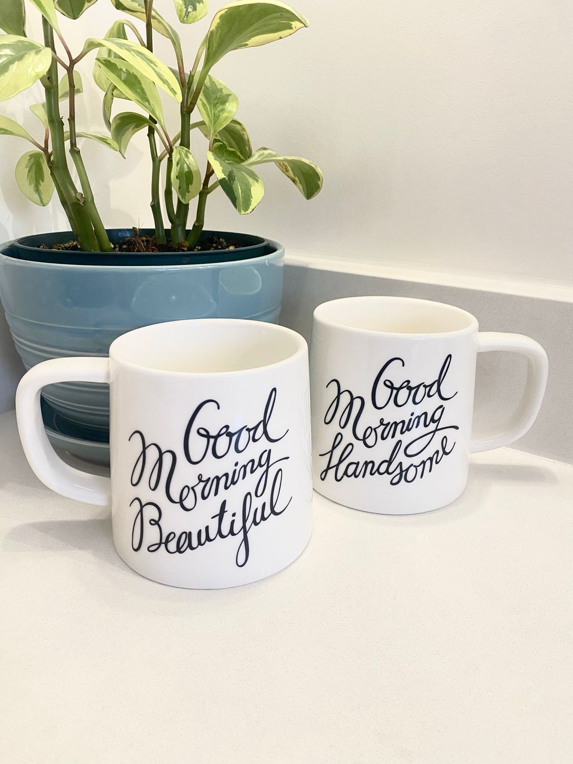 NEW Couples “Good Morning” Coffee Mugs Set