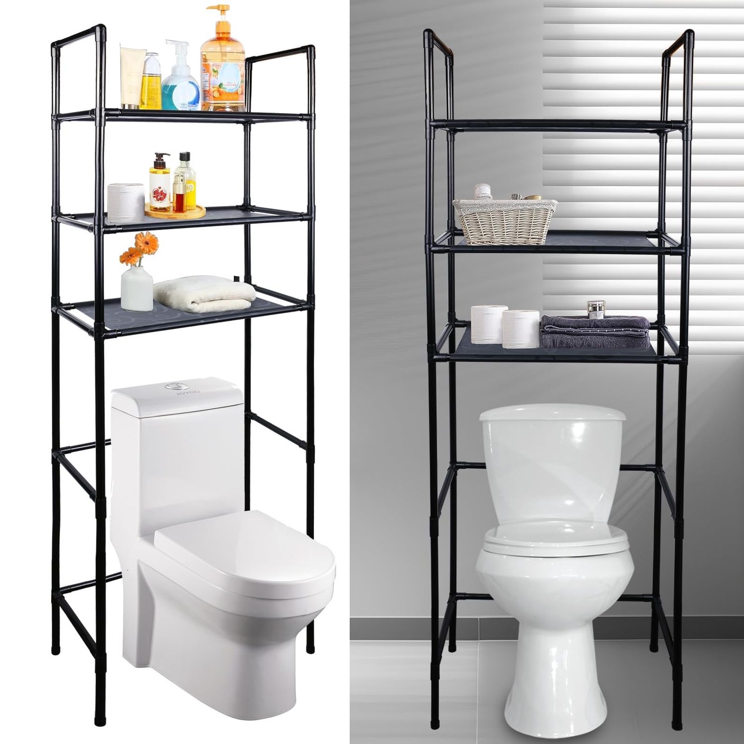 NEW Over The Toilet 3 Tier Storage Shelf