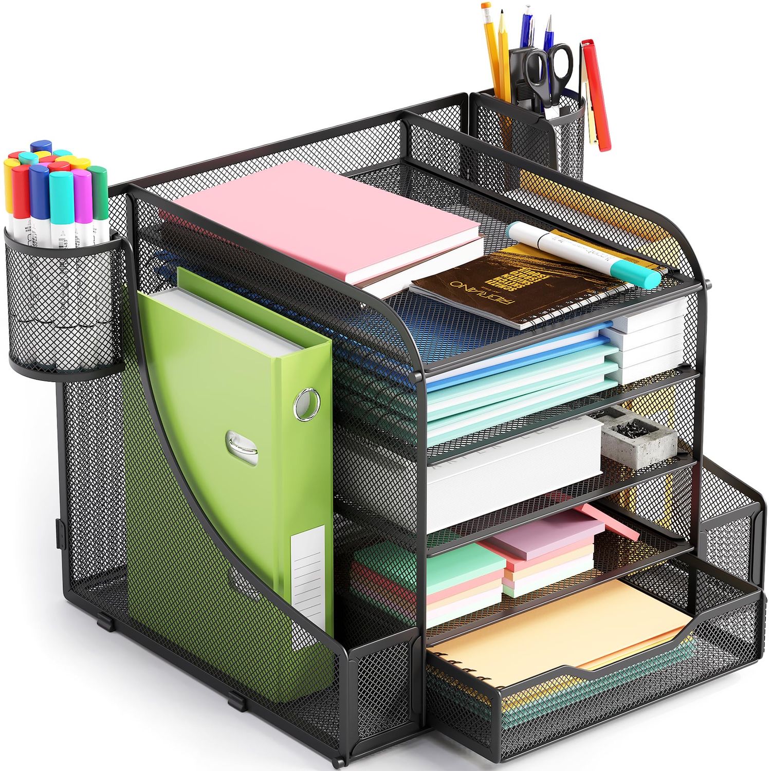 NEW 3 Tier Metal Desk Organizer