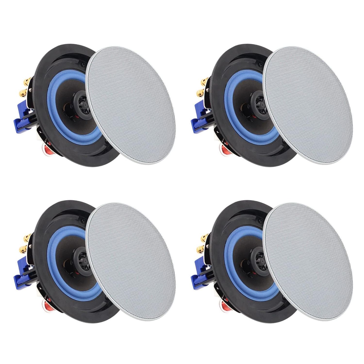 NEW 4 Pack 2-Way Bluetooth Ceiling Theatre Speakers