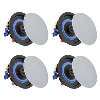NEW 4 Pack 2-Way Bluetooth Ceiling Theatre Speakers NEW 4 Pack 2-Way Bluetooth Ceiling Theatre Speakers