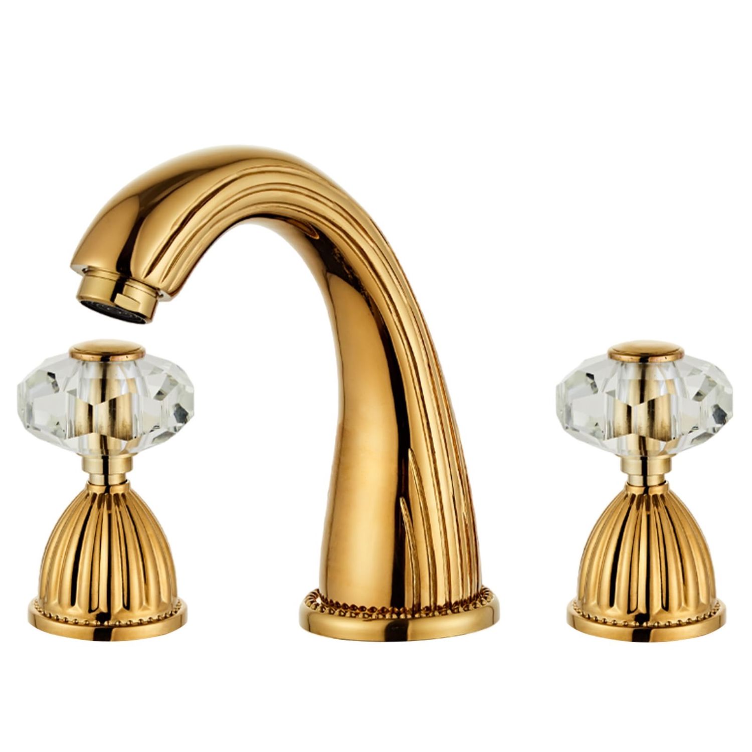 NEW Gold Bathroom Sink Faucet Antique Brass