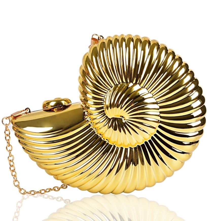 NEW Novelty Seashell Clutch Purse