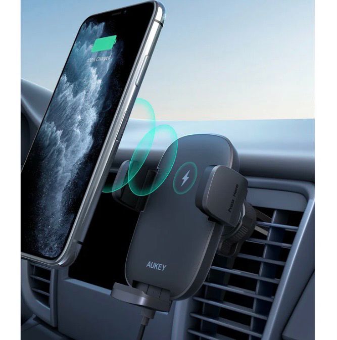 SEALED Vehicle Phone Holder &amp; Wireless Charger