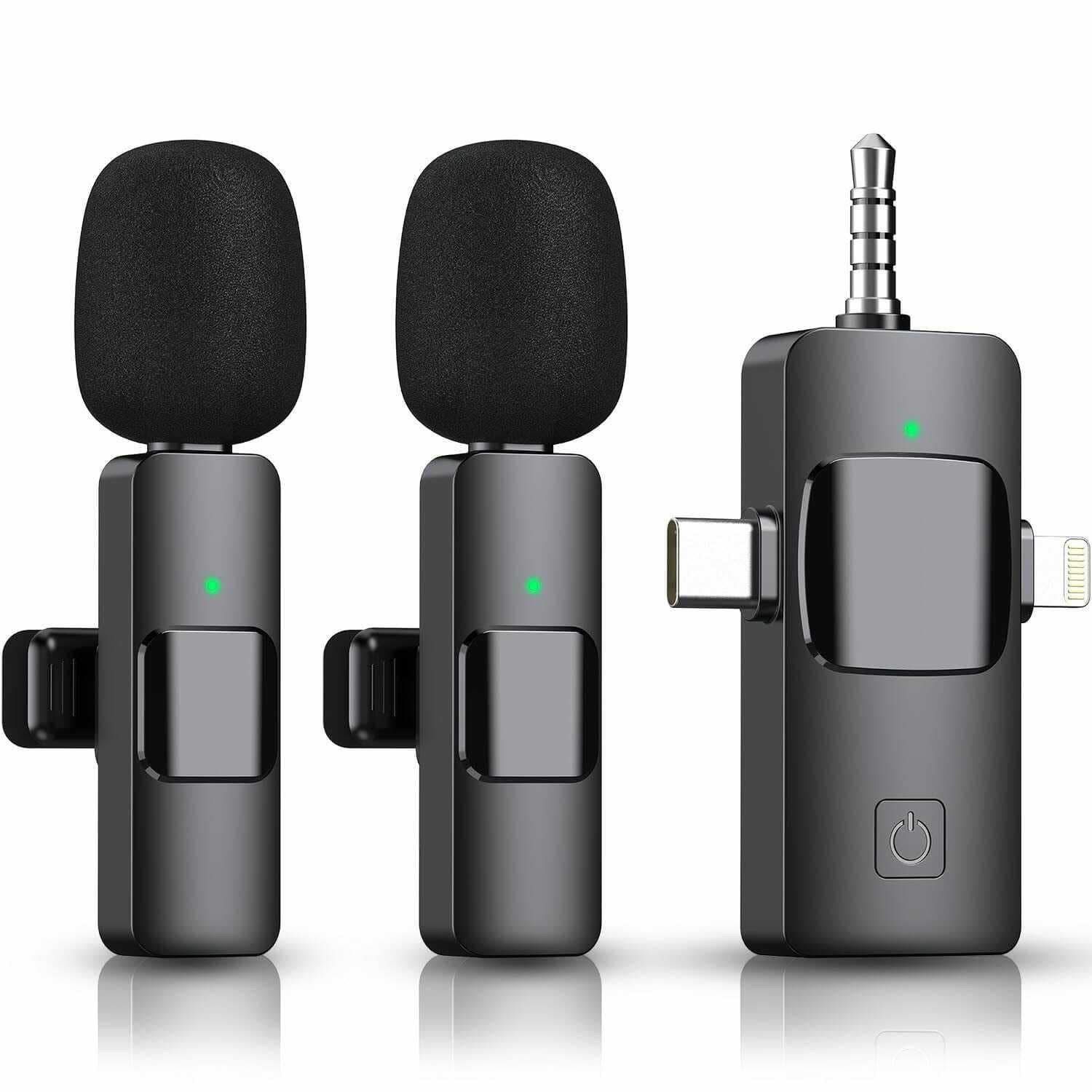 NEW 2 Wireless Lavalier Microphones
