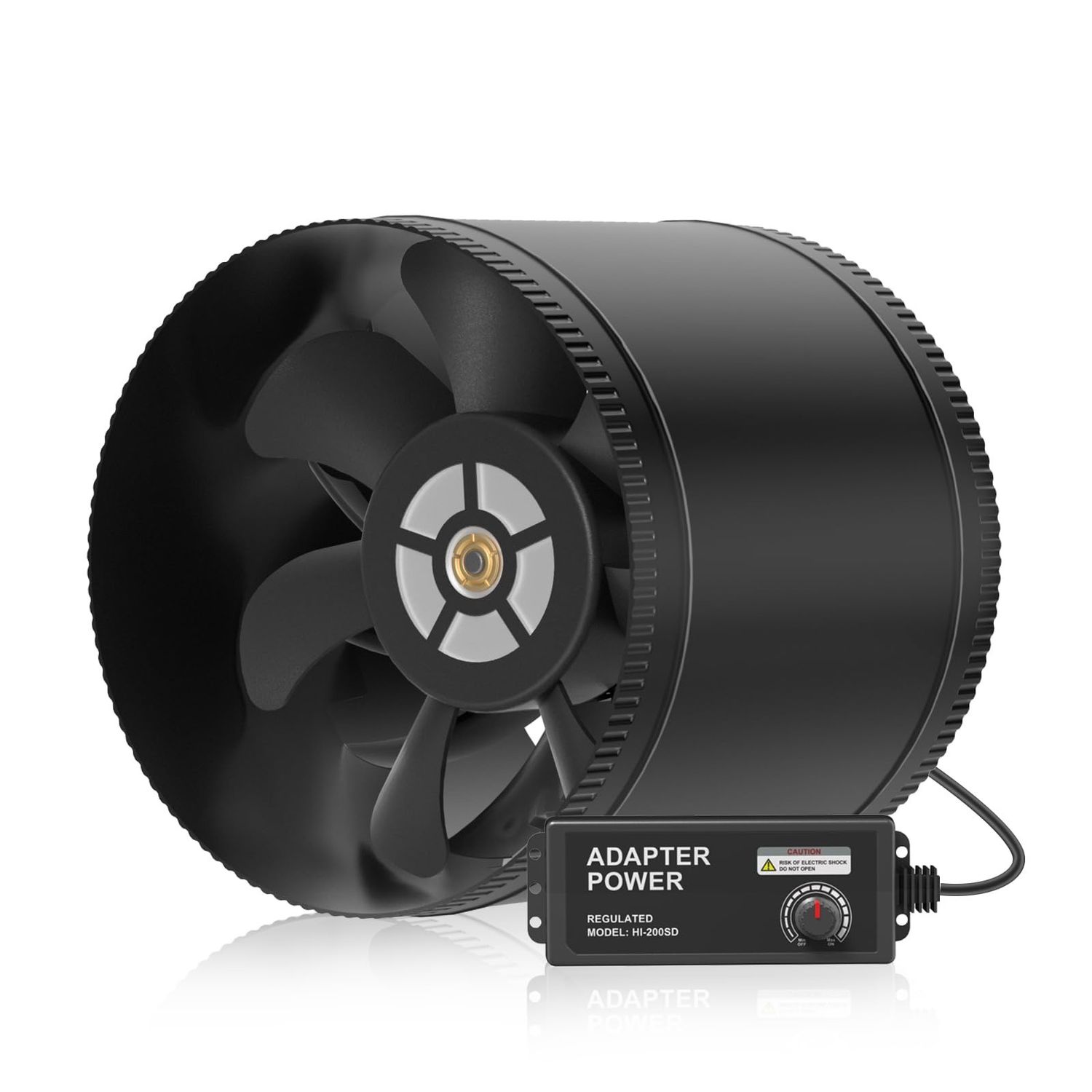 NEW 8” Inline Booster Duct Fan with Speed Controller