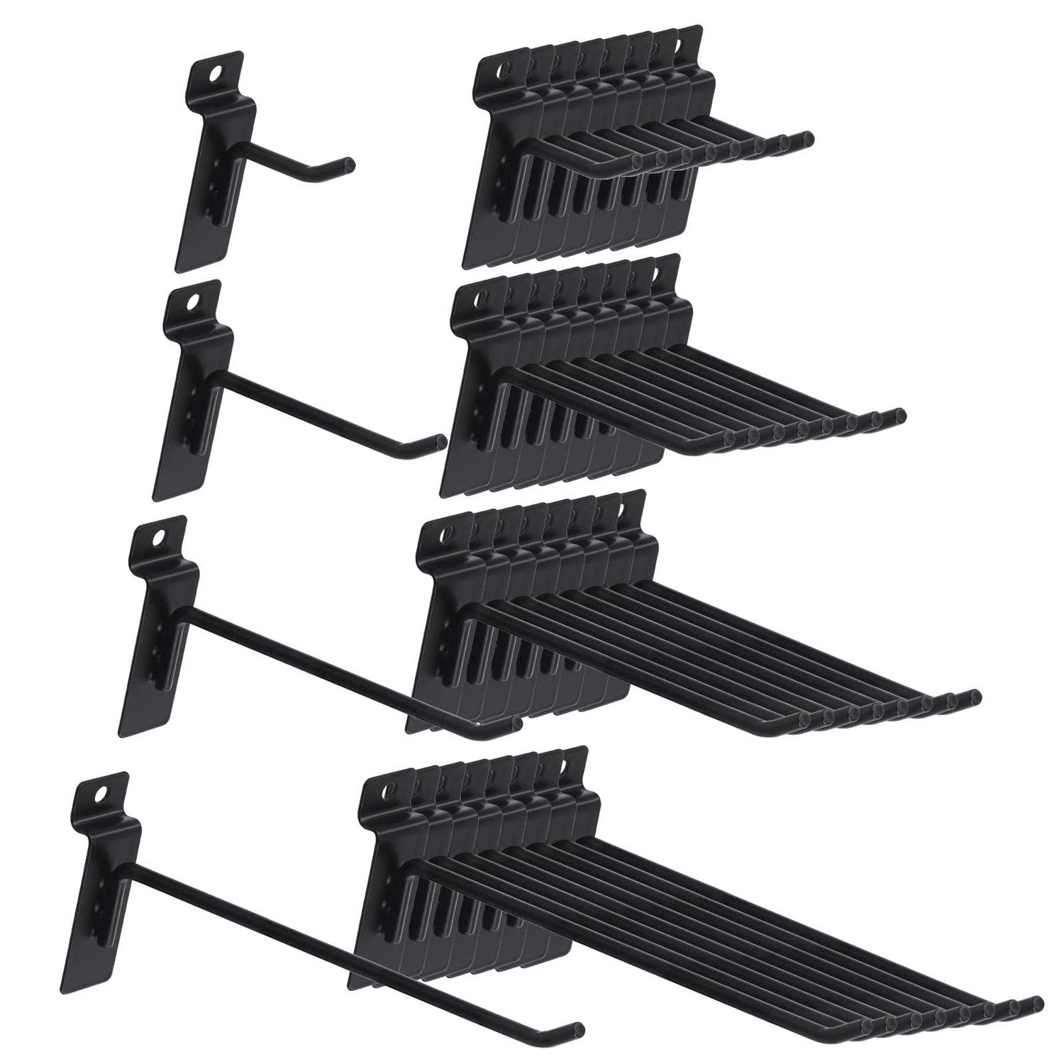 NEW 32pc Heavy Duty Slatwall Hooks Assortment Kit